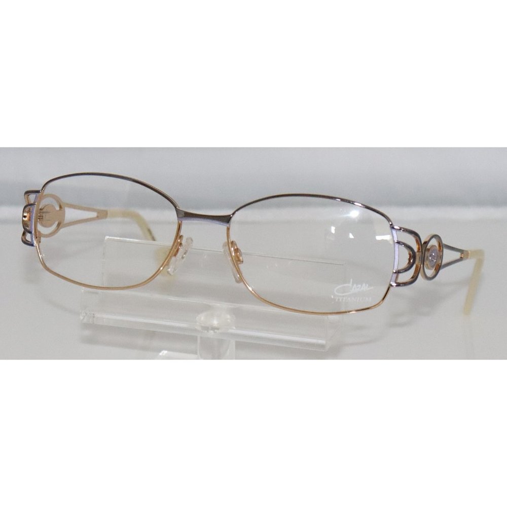 New Women's Cazal Blue Violet & Gold Eyeglasses